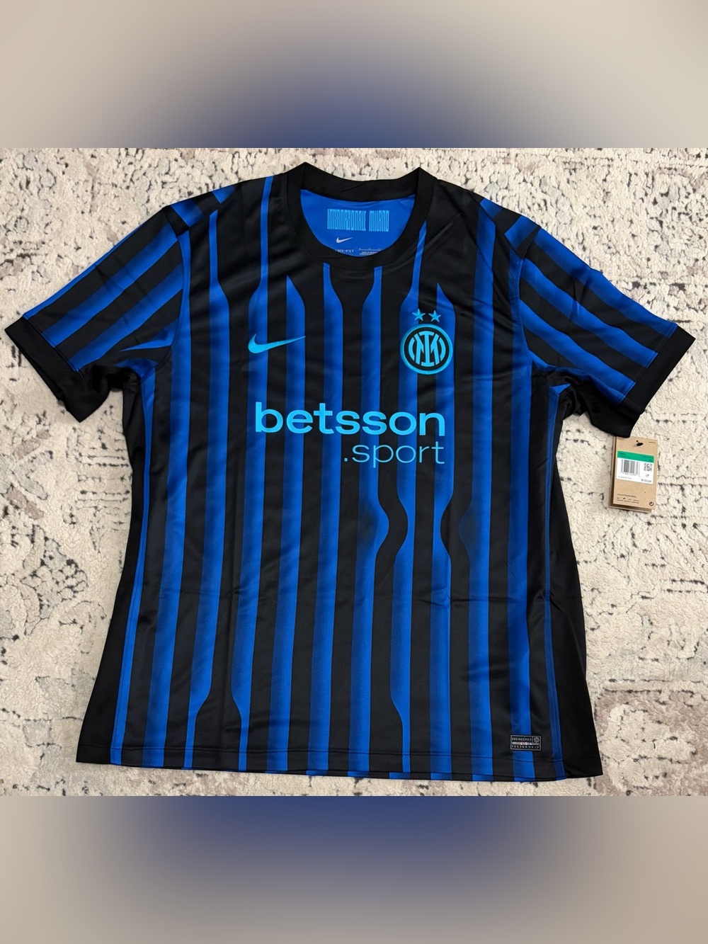 Nike Authentic Inter Milan 2025/2026 HJ4591-439 Italy Soccer Jersey Men’s Sz: XL